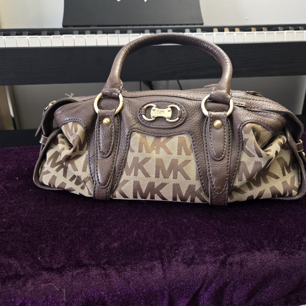 Michael Kors Brown Monogram Satchel